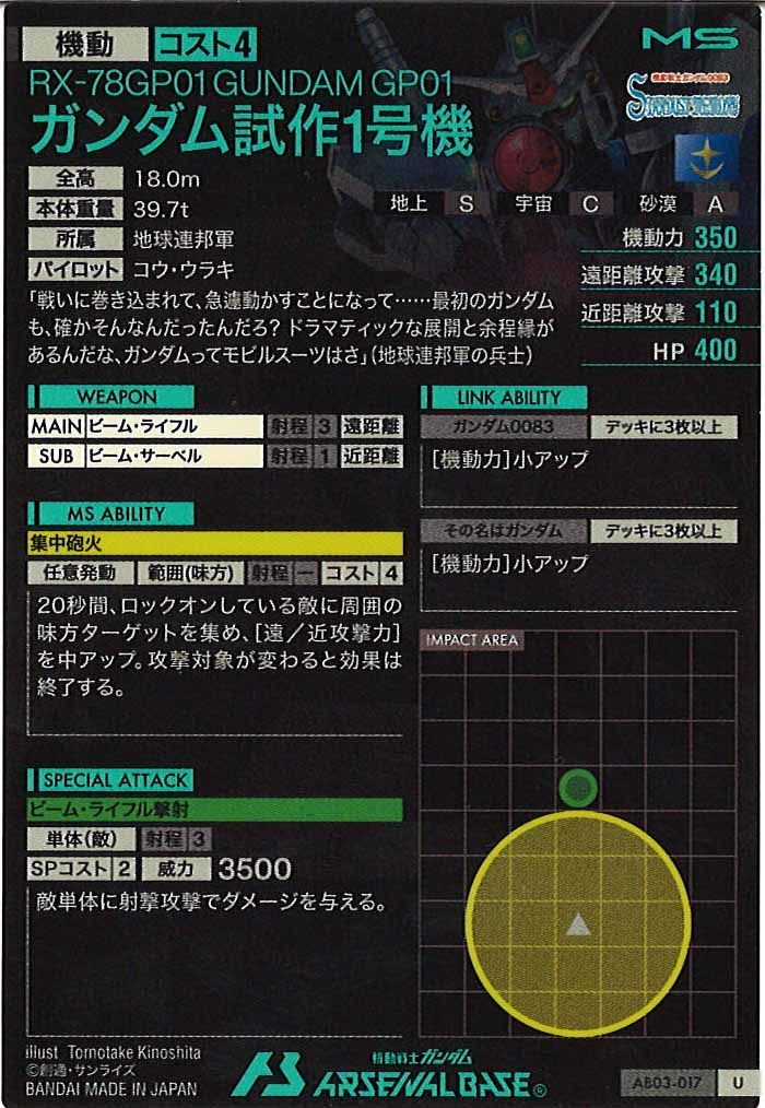 [AB03]ガンダム試作1号機【U】AB03-017