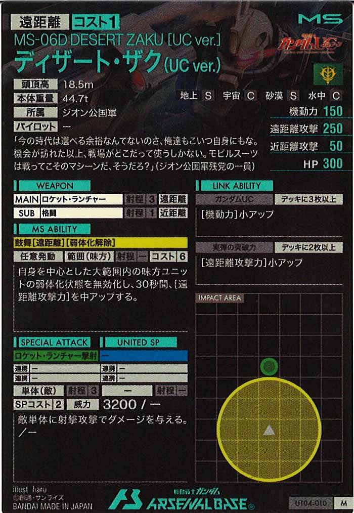 [UT04]ディザート・ザク(UC ver.)【M】UT04-010