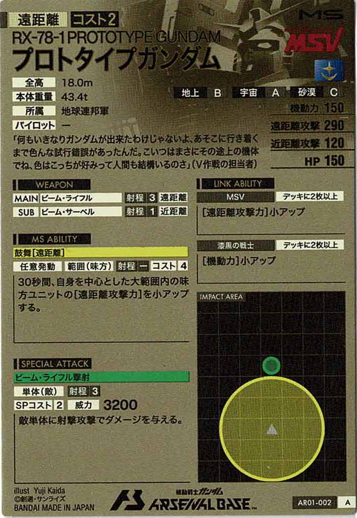 [AR01]プロトタイプガンダム【A】AR01-002