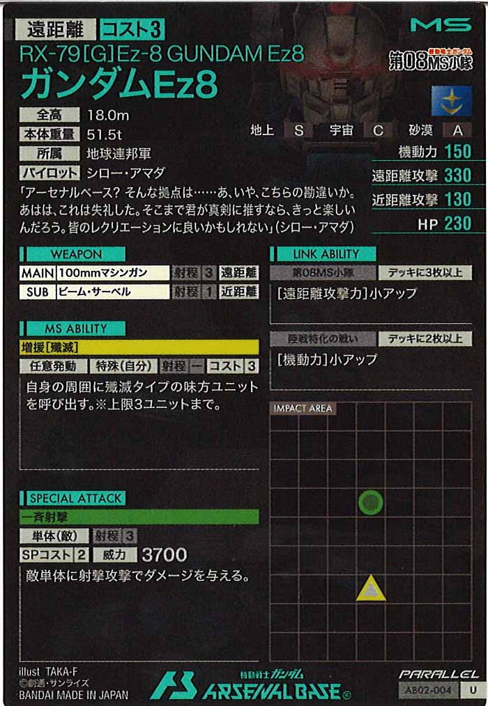 [AB02]ガンダムEz8(PARALLEL)【U】AB02-004