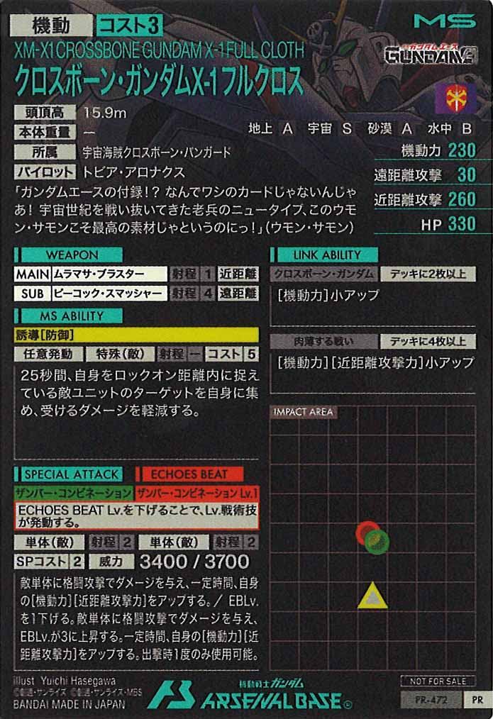[PR]クロスボーン・ガンダムX-1 フルクロス【PR】PR-472