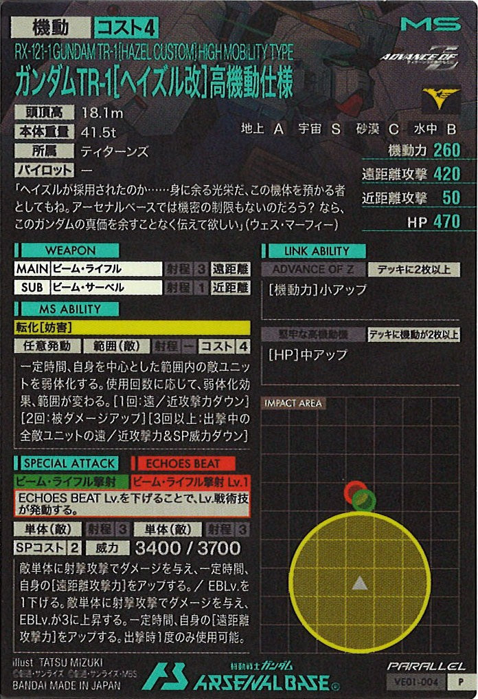 [VE01]ガンダムTR-1[ヘイズル改]高機動仕様(PARALLEL)【P】VE01-004