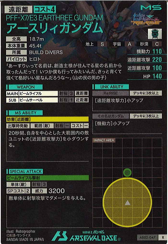 [AB02]アースリィガンダム【R】AB02-047
