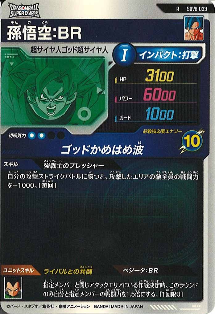 [DB_SDV8]孫悟空：BR【R】SDV8-033