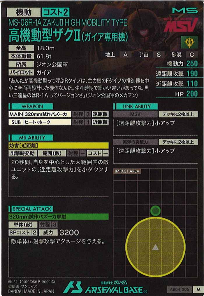 [AB04]高機動型ザクⅡ(ガイア専用機)【M】AB04-005