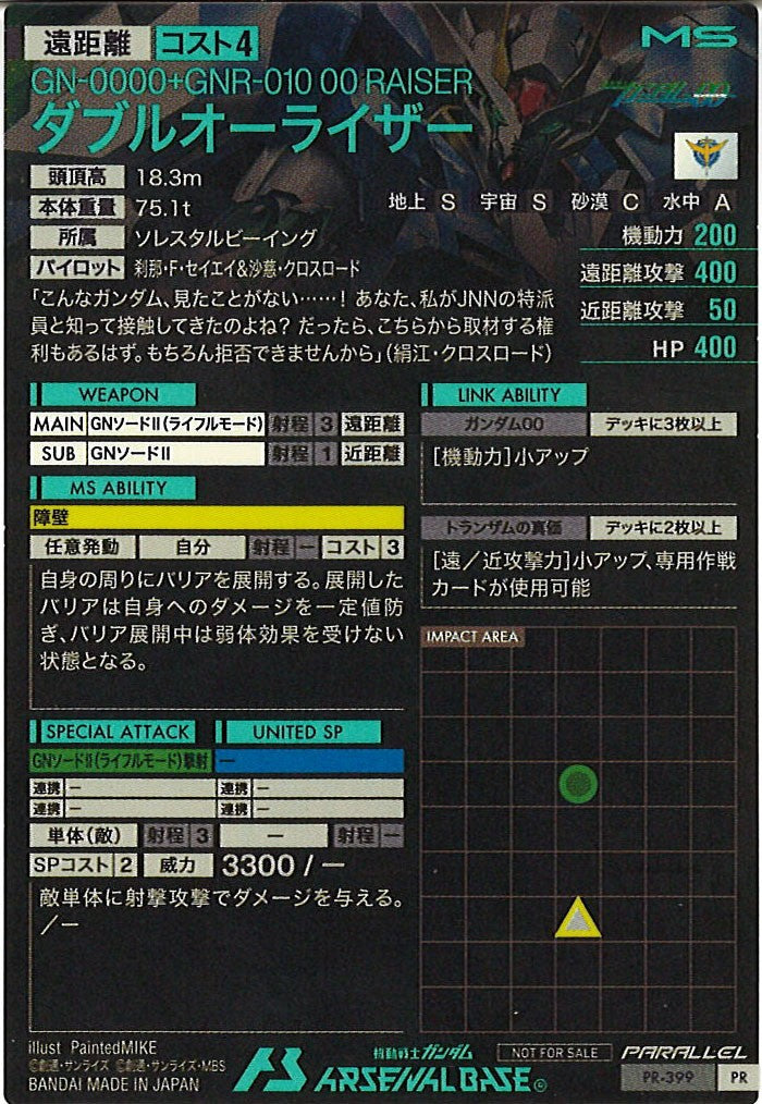 [PR]ダブルオーライザー(PARALLEL)【PR】PR-399