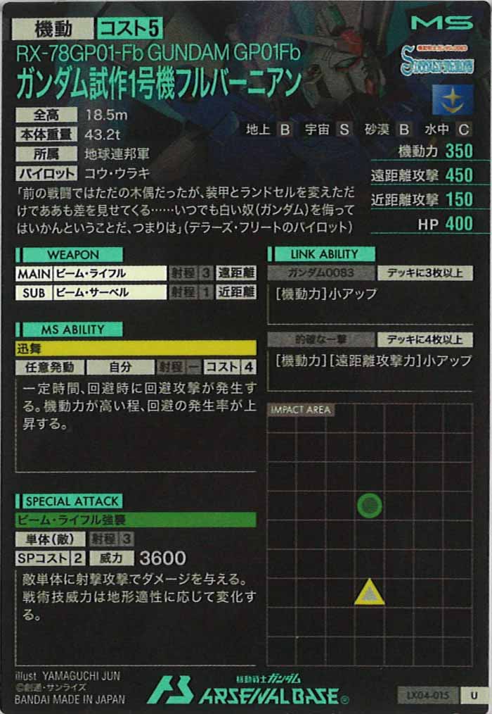 [LX04]ガンダム試作1号機フルバーニアン【U】LX04-015