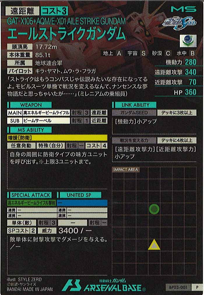 [BP03]エールストライクガンダム【P】BP03-001