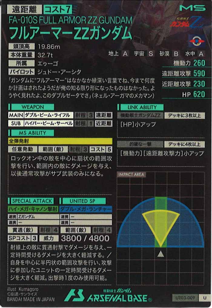 [UT03]フルアーマーZZガンダム【U】UT03-009