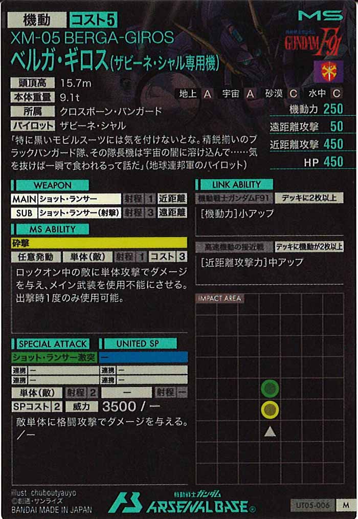 [UT05]ベルガ・ギロス(ザビーネ・シャル専用機)【M】UT05-006