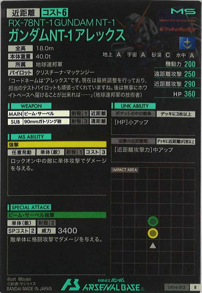 [LX04]ガンダムNT-1 アレックス【R】LX04-013