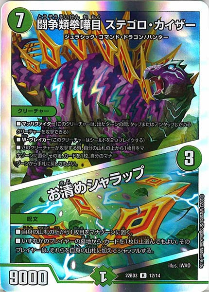 [DM22-BD3]闘争類拳嘩目 ステゴロ・カイザー／お清めシャラップ【R】12/14