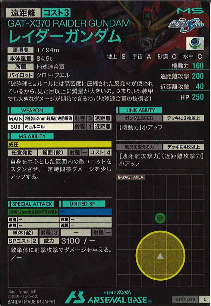 [UT04]レイダーガンダム【C】UT04-023
