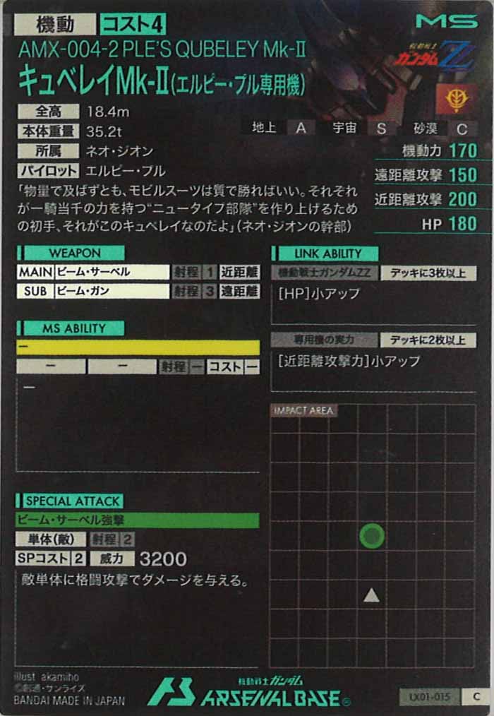 [LX01]キュベレイMk-II(エルピー・プル専用機)【C】LX01-015