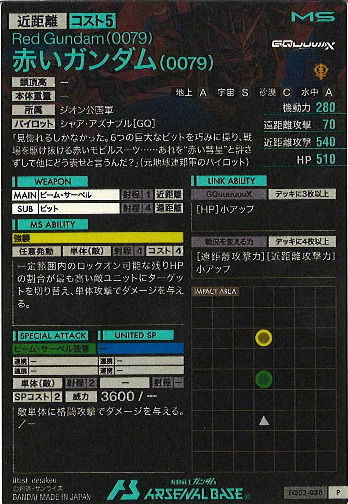 [FQ03]赤いガンダム(0079)【P】FQ03-038