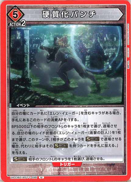 [UA23-BT]硬質化パンチ【U】UA23BT/AOT-1-096