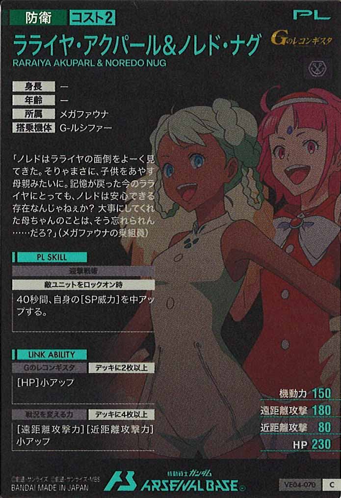 [VE04]ラライヤ・アクパール＆ノレド・ナグ【C】VE04-070