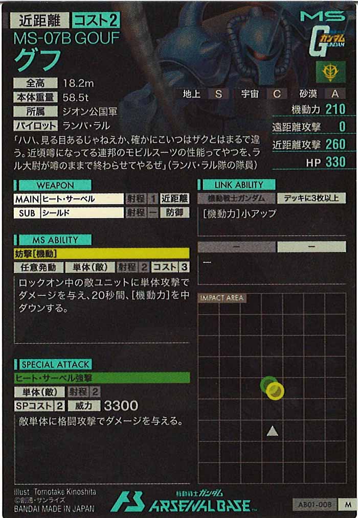 [AB01]グフ【M】AB01-008