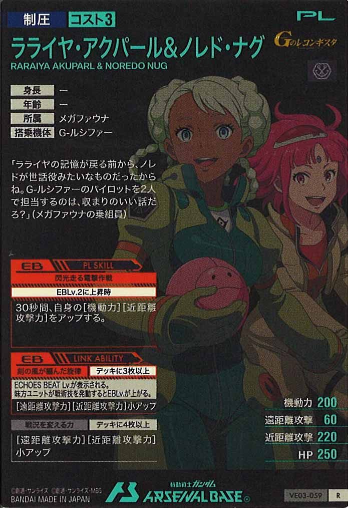 [VE03]ラライヤ・アクパール＆ノレド・ナグ(HAROGRAM)【R】VE03-059