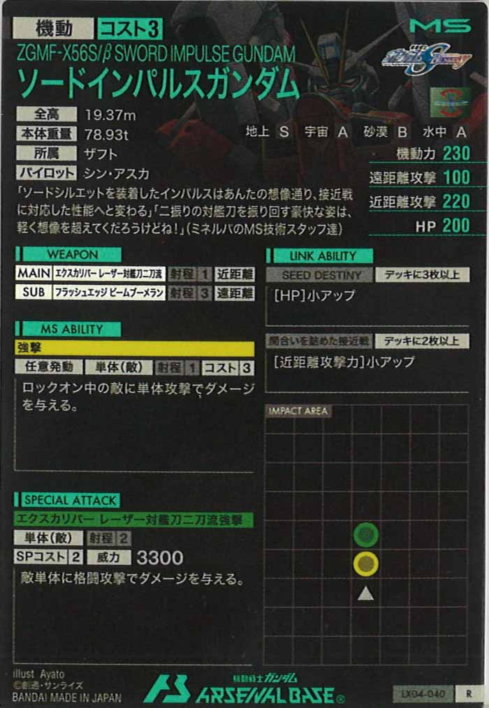 [LX04]ソードインパルスガンダム【R】LX04-040