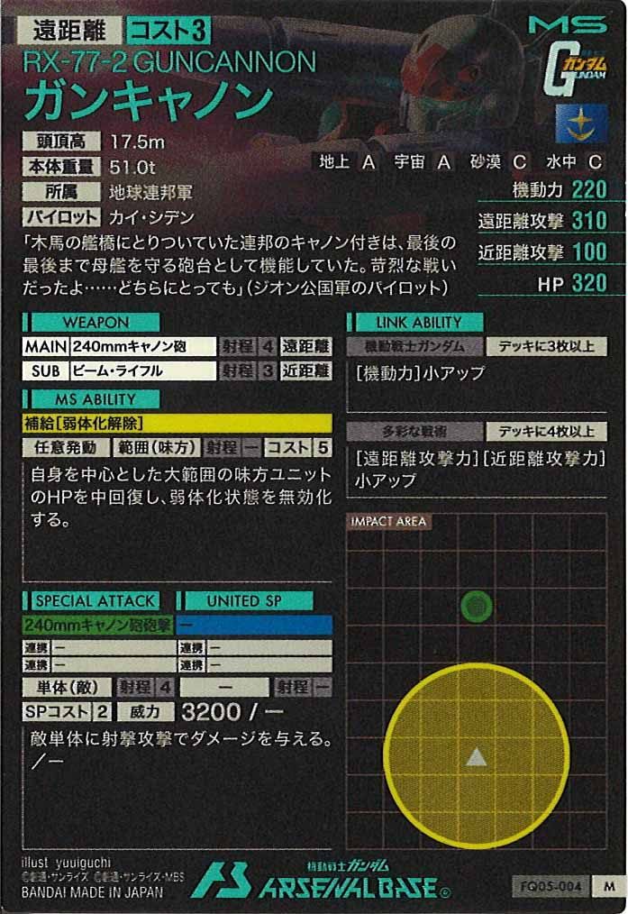 [FQ05]ガンキャノン【M】FQ05-004