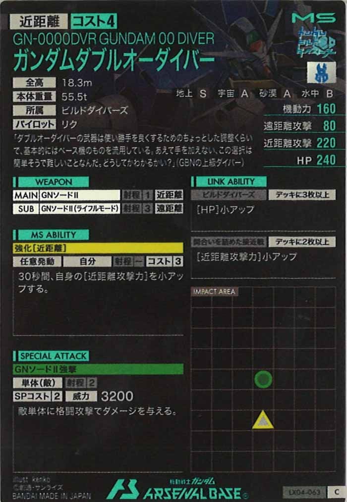 [LX04]ガンダムダブルオーダイバー【C】LX04-063