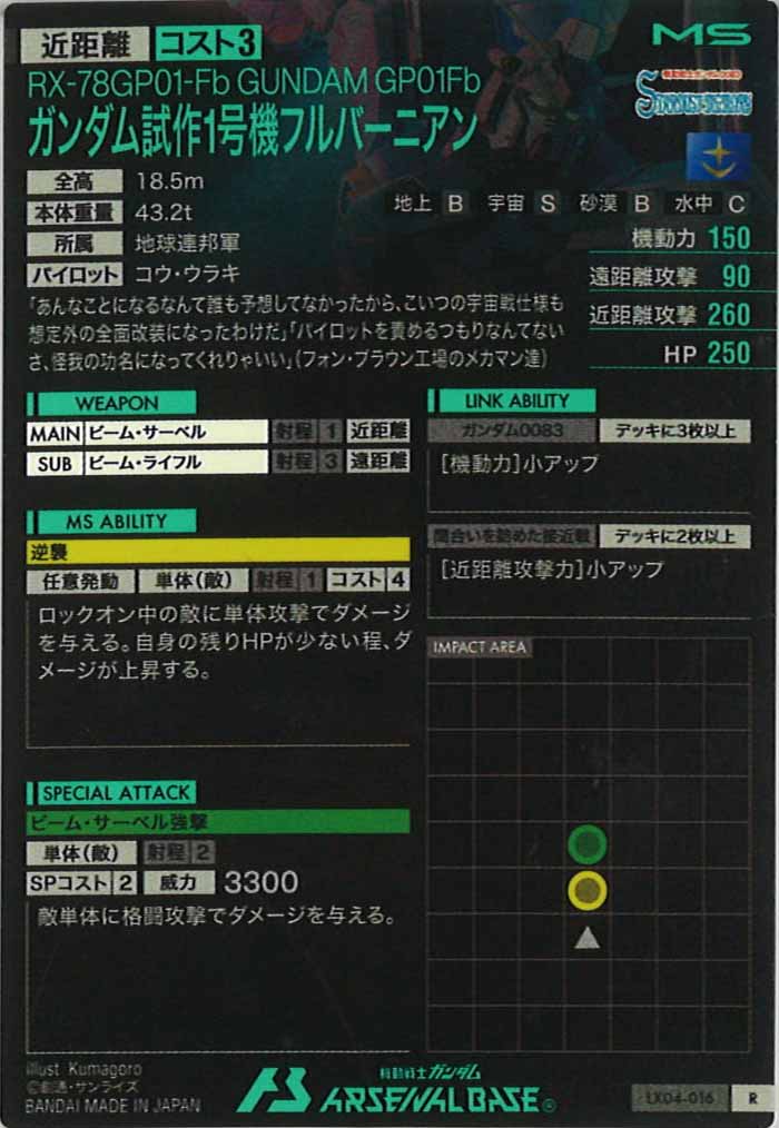 [LX04]ガンダム試作1号機フルバーニアン【R】LX04-016