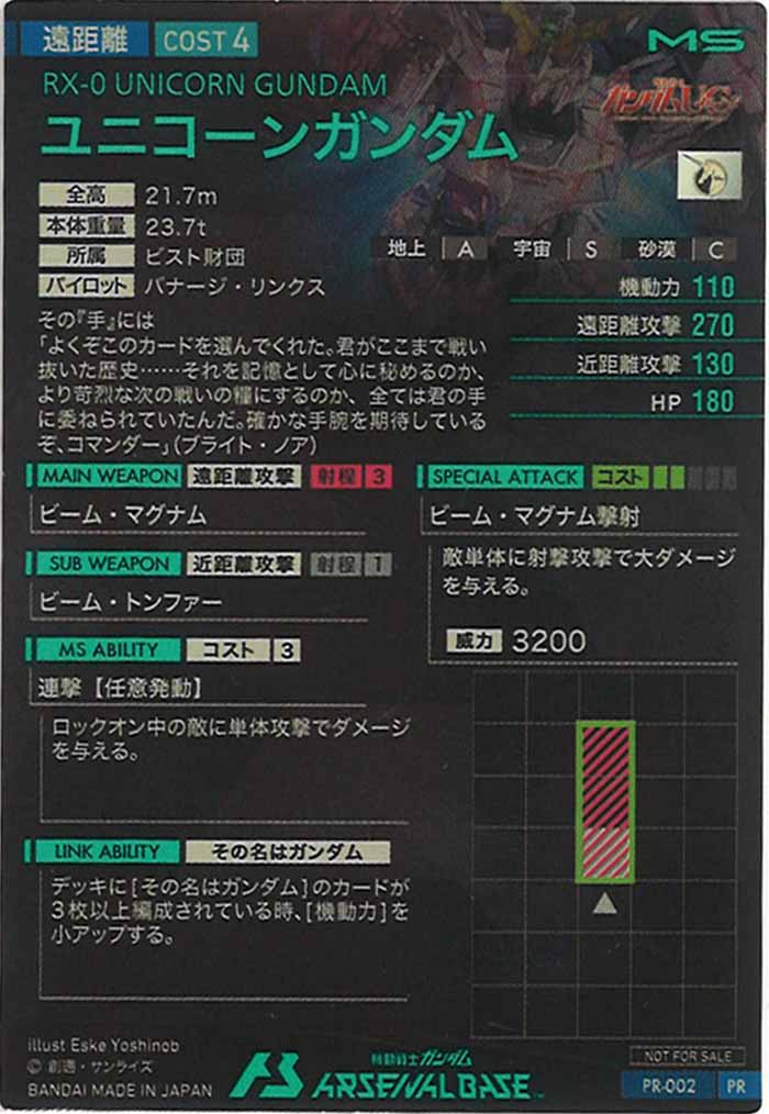[PR]ユニコーンガンダム【PR】PR-002