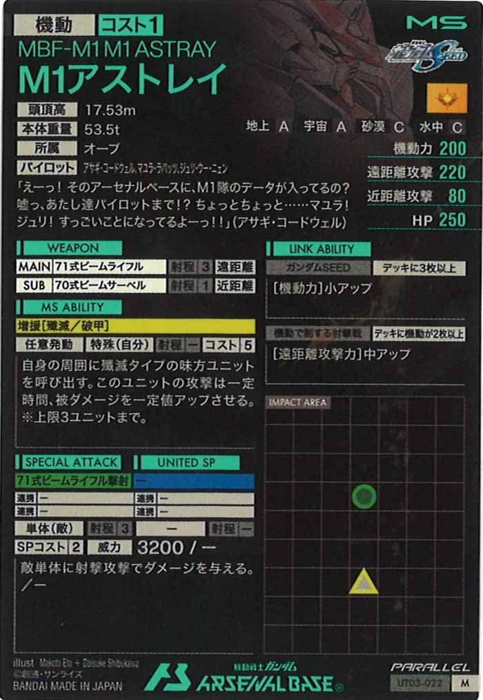 [UT03]M1アストレイ(PARALLEL)【M】UT03-022