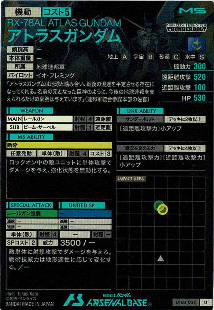 [UT03]アトラスガンダム【U】UT03-004
