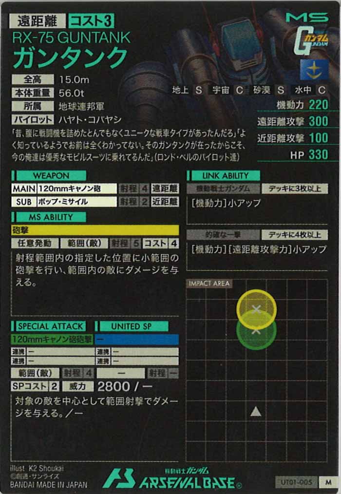 [UT01]ガンタンク【M】UT01-005