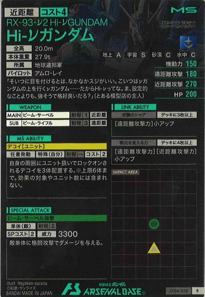 [LX04]Hi-νガンダム【R】LX04-028