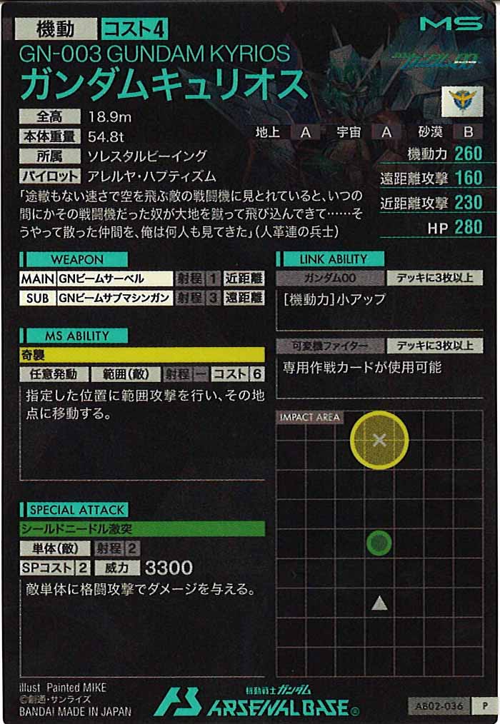 [AB02]ガンダムキュリオス【P】AB02-036