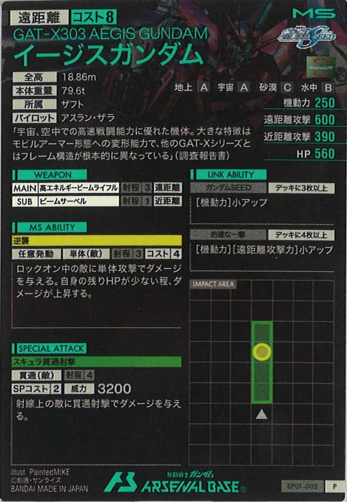 [BP01]イージスガンダム【P】BP01-003