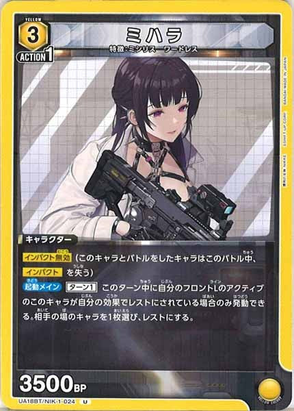 [UA18-BT]ミハラ【U】UA18BT/NIK-1-024