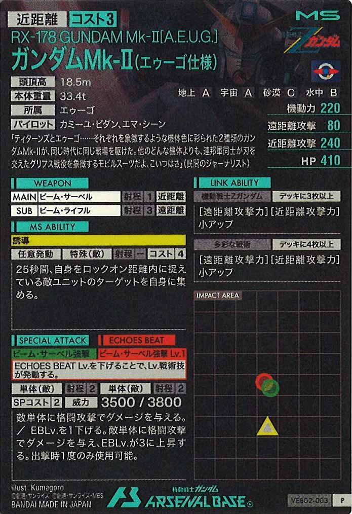 [VEB02]ガンダムMk-II(エゥーゴ仕様)【P】VEB02-003