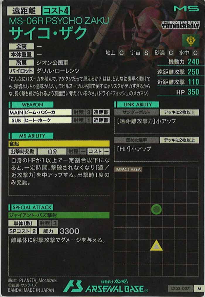 [LX03]サイコ・ザク【M】LX03-007