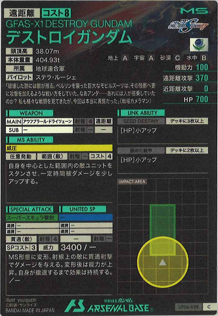 [UT06]デストロイガンダム【C】UT06-028