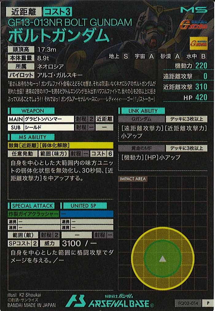 [FQ02]ボルトガンダム【P】FQ02-014