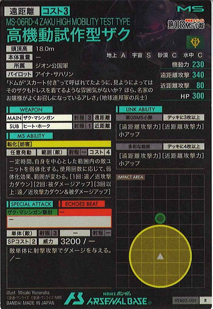 [VEB02]高機動試作型ザク【R】VEB02-001