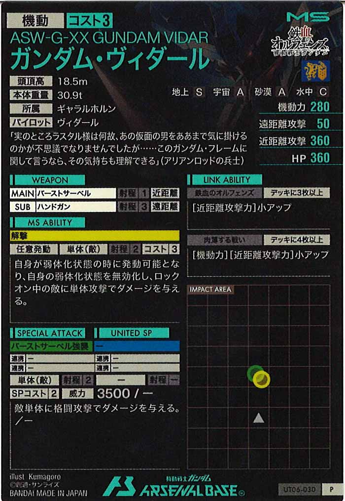 [UT06]ガンダム・ヴィダール【P】UT06-030
