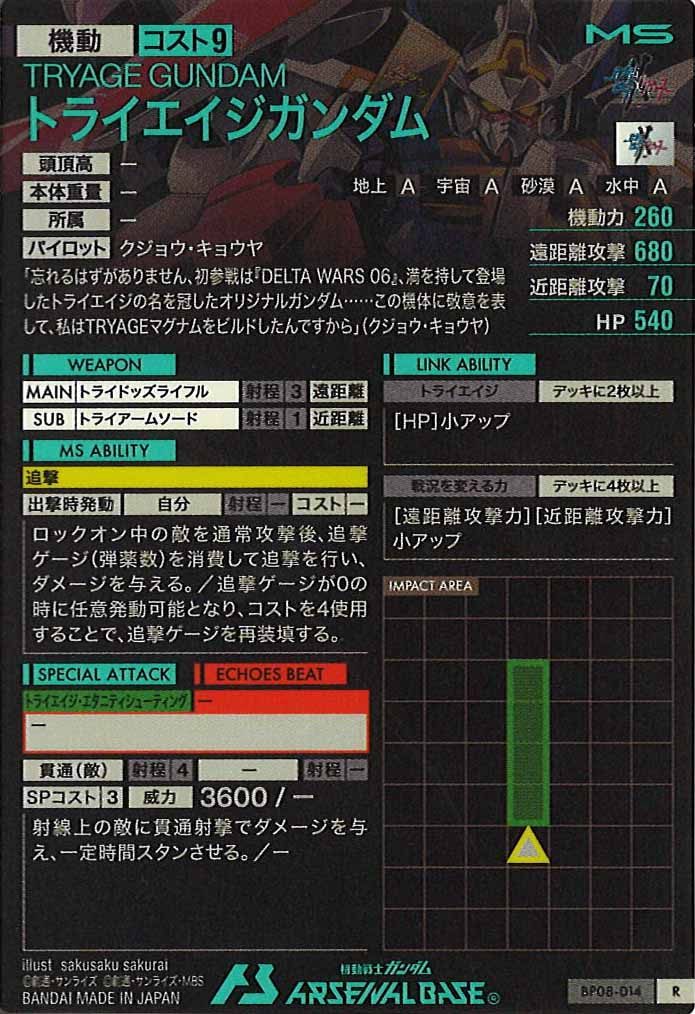 [BP08]トライエイジガンダム【R】BP08-014