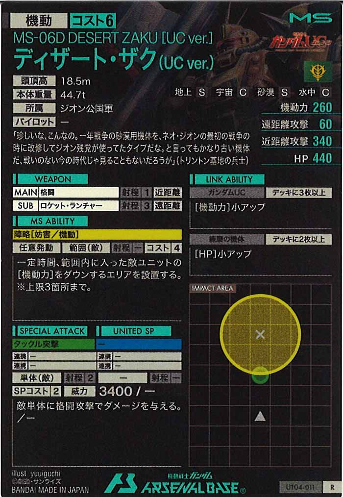 [UT04]ディザート・ザク(UC ver.)【R】UT04-011