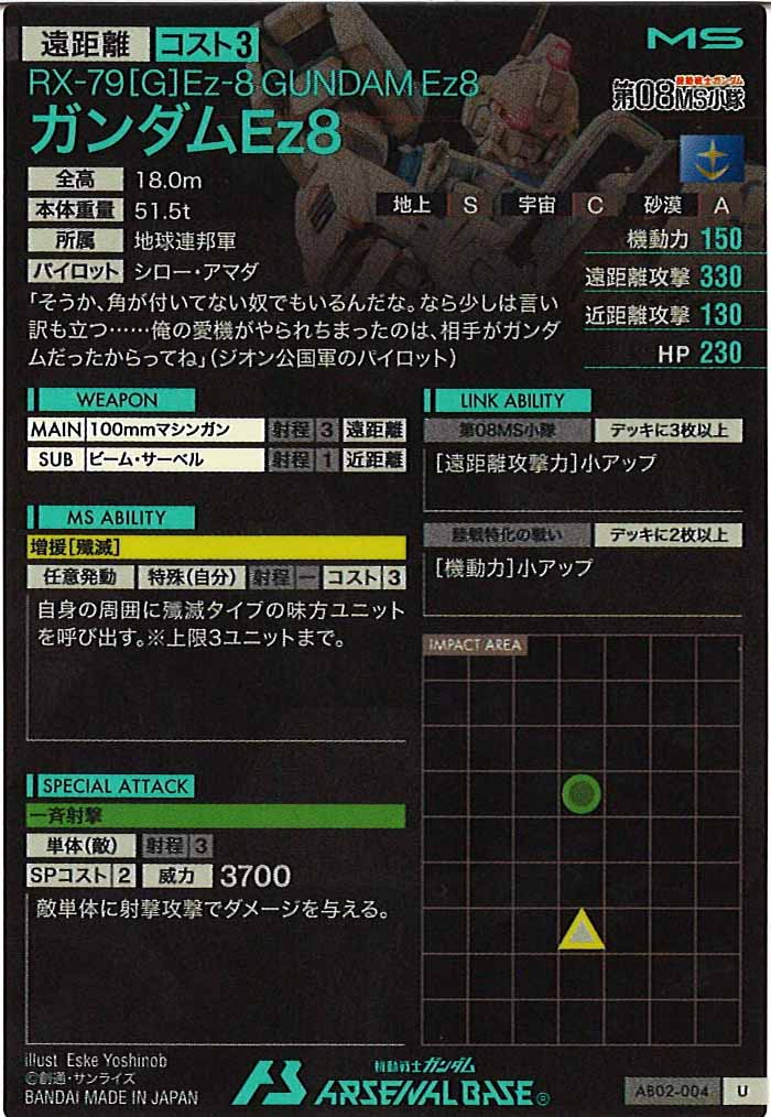 [AB02]ガンダムEz8【U】AB02-004