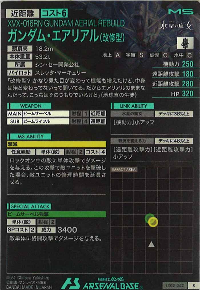 [LX02]ガンダム・エアリアル(改修型)【R】LX02-062