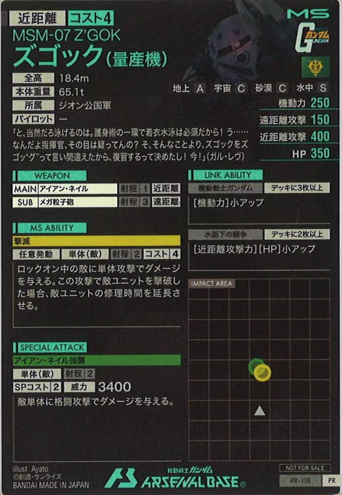 [PR]ズゴック(量産機)【PR】PR-118