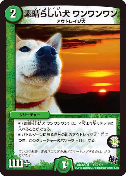 [DMX-22]素晴らしい犬 ワンワンワン【P】110/???