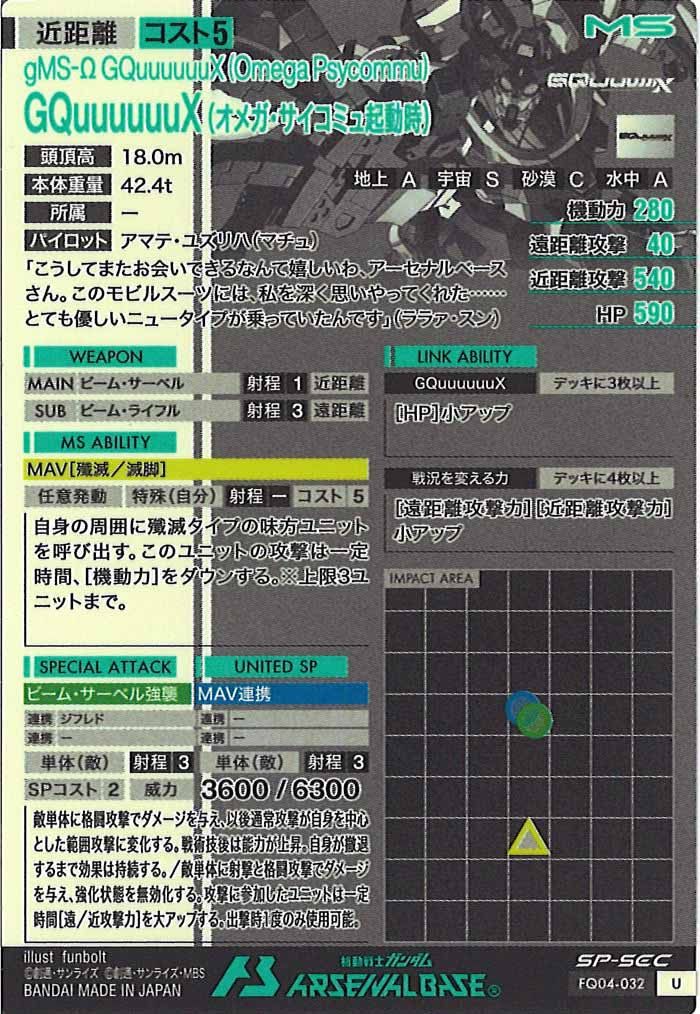 [FQ04]GQuuuuuuX (オメガ・サイコミュ起動時)(SP-SECRET)【U】FQ04-032