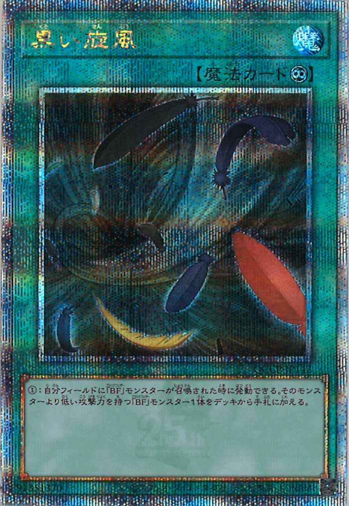 [QCCP]黒い旋風(クォーターセンチュリーシークレットレア)QCCP-JP142