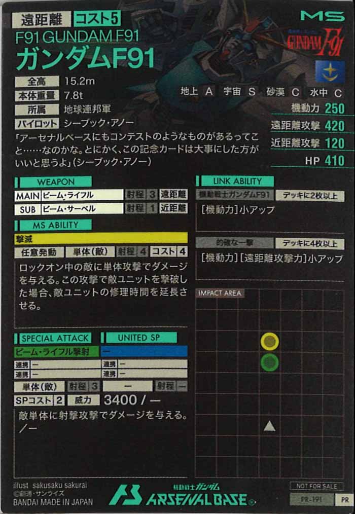[PR]ガンダムF91【PR】PR-191